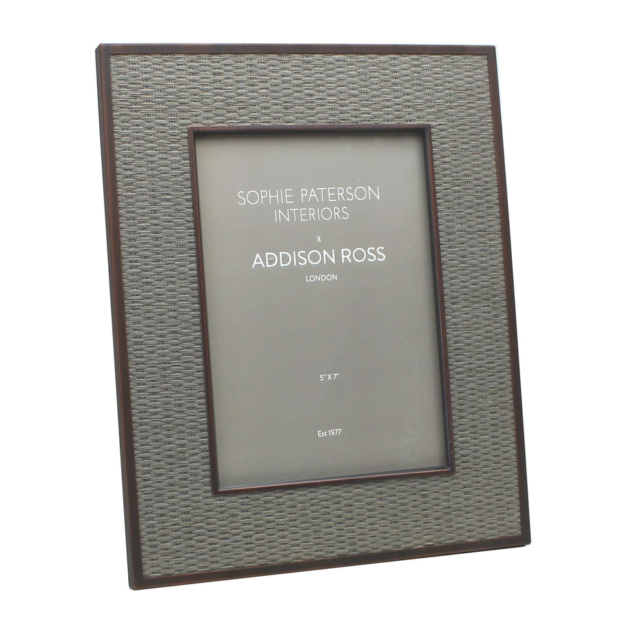 5x7 Faux Storm Rattan Frame