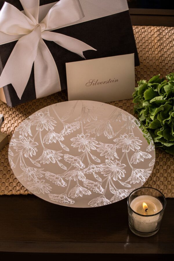 Floral Etching Platter