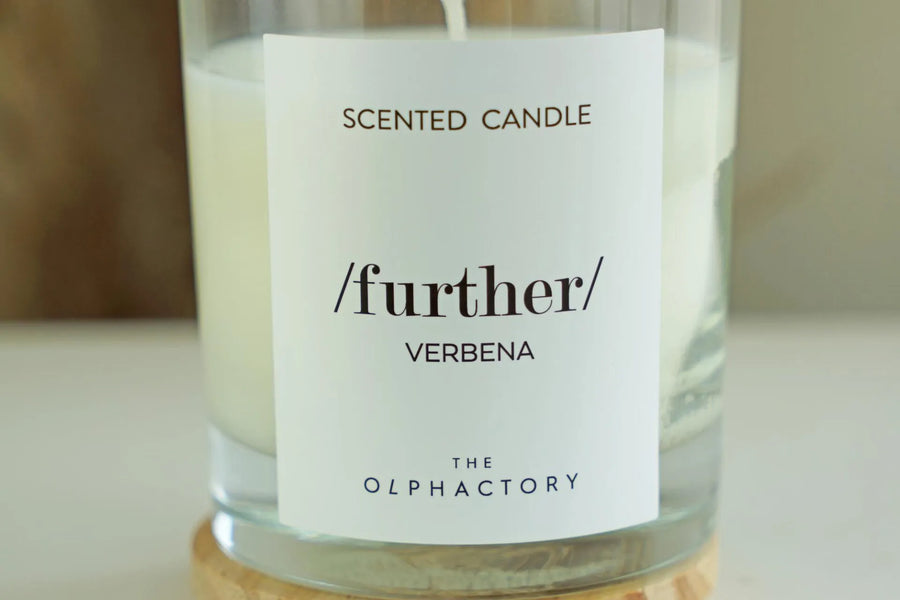 Scented Candle Glass 40h Further Verbena