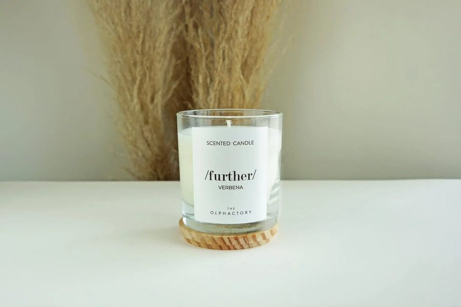 Scented Candle Glass 40h Further Verbena