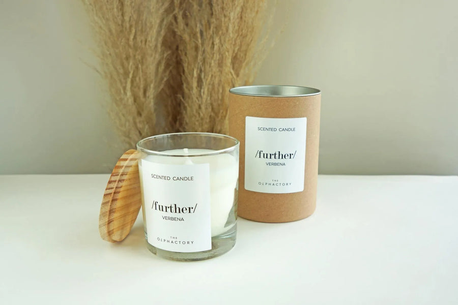 Scented Candle Glass 40h Further Verbena