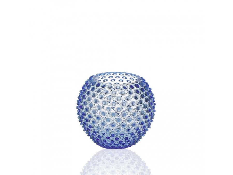 Hobnail Globe Vase 18 cm Steel Blue