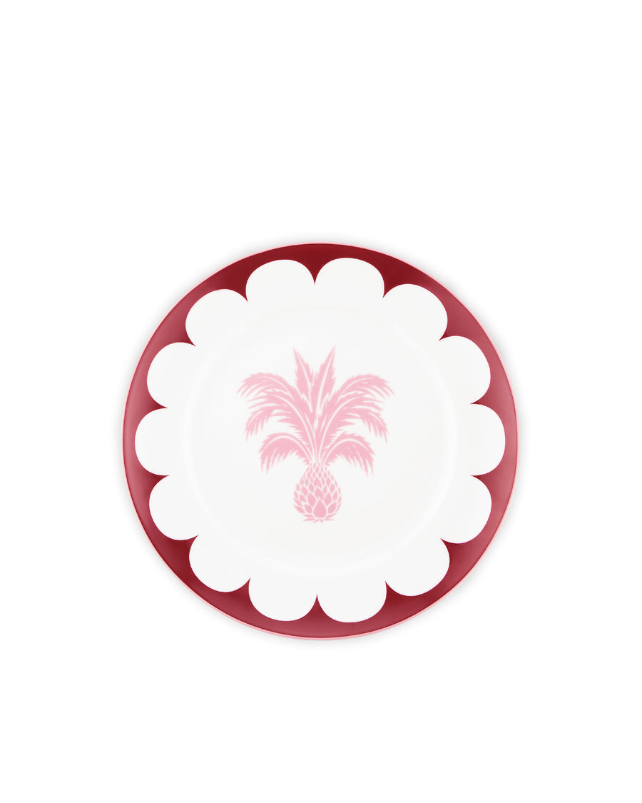 Jaipur Dessert Plate Bordeaux 21 cm (Set of 6)