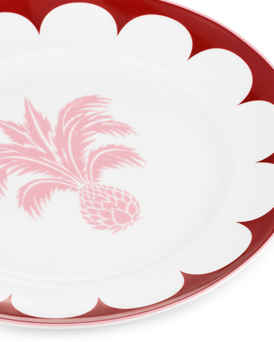 Jaipur Dessert Plate Bordeaux 21 cm (Set of 6)