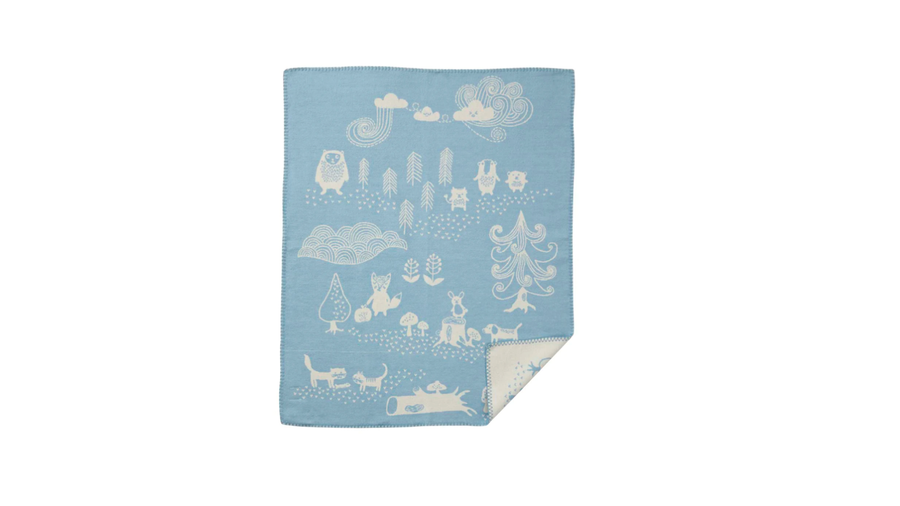 Little Bear Woven Cotton Blanket