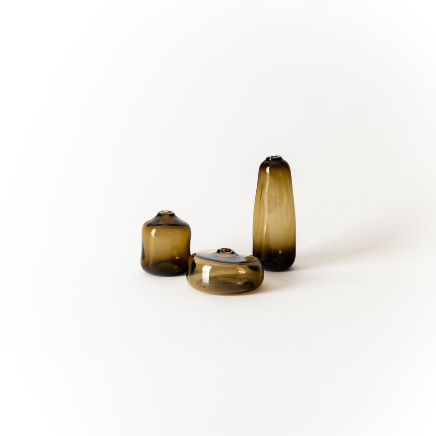 Little Gem Bud Vase Wheat 3-Piece Set