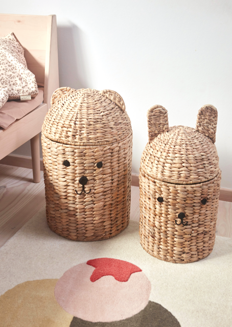 Bear & Rabbit Storage Basket - Set of 2