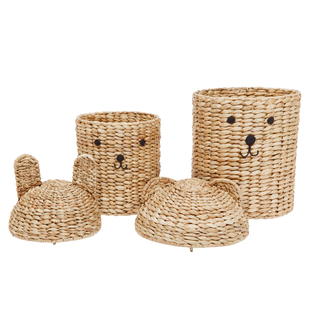 Bear & Rabbit Storage Basket - Set of 2