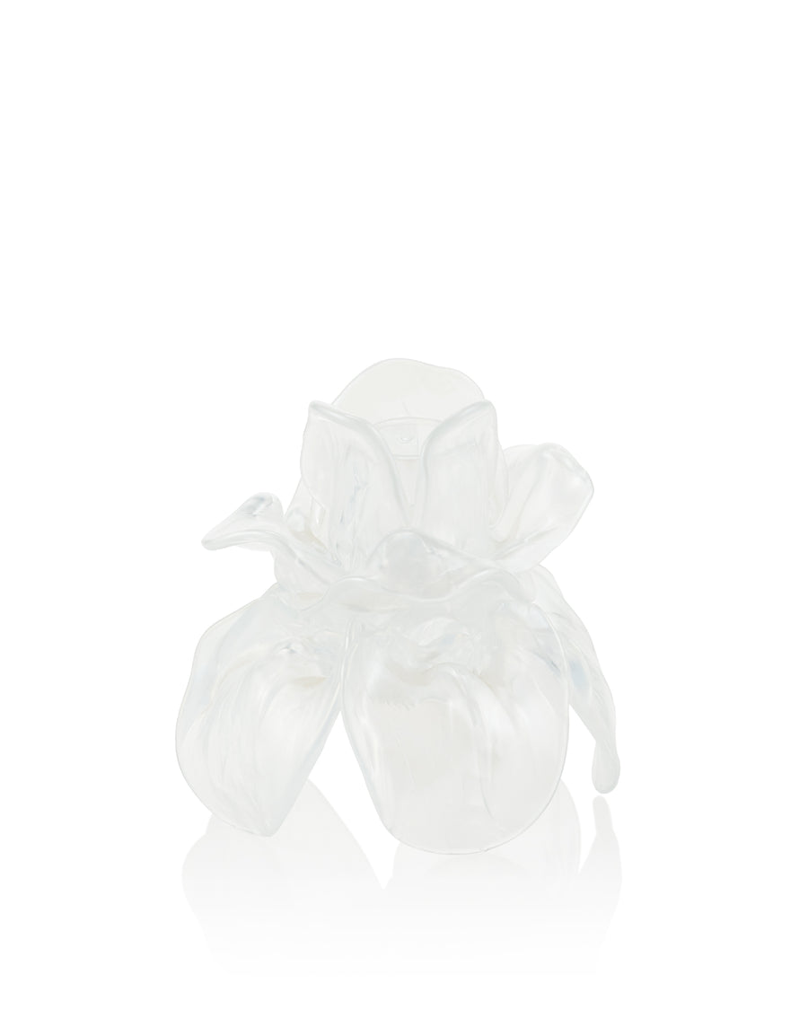 Peony Candle Holder White Pearl