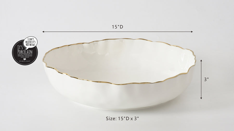 Extra Large Shallow Bowl