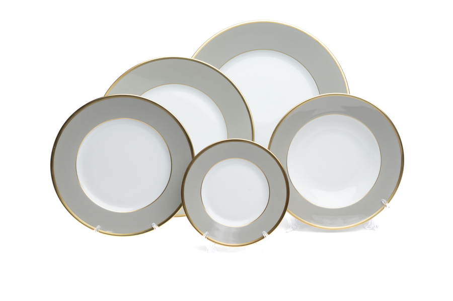 Sous Le Soleil 5-Piece Dinner Set Pearl Grey (package of 60 items)