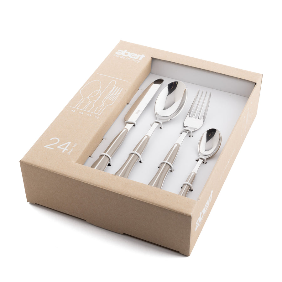 Set 24 Pcs Sinuosa Dove-Grey/White in Elegant Box