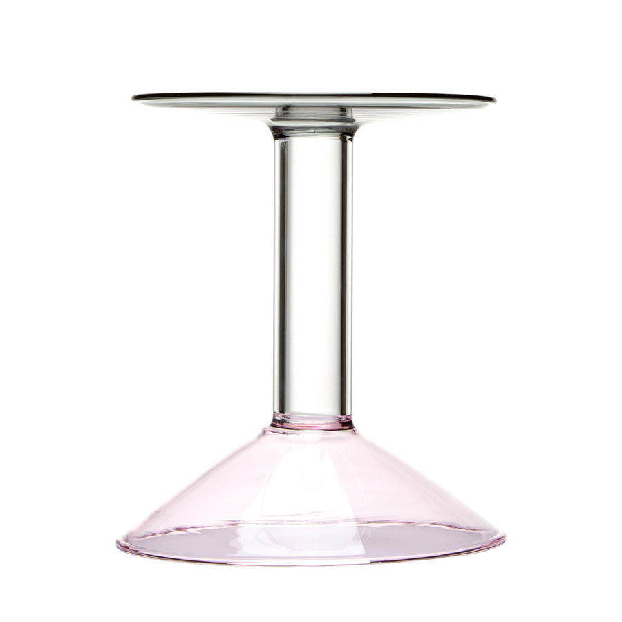 Rainbow Candleholder PM Pink/Clear/Grey