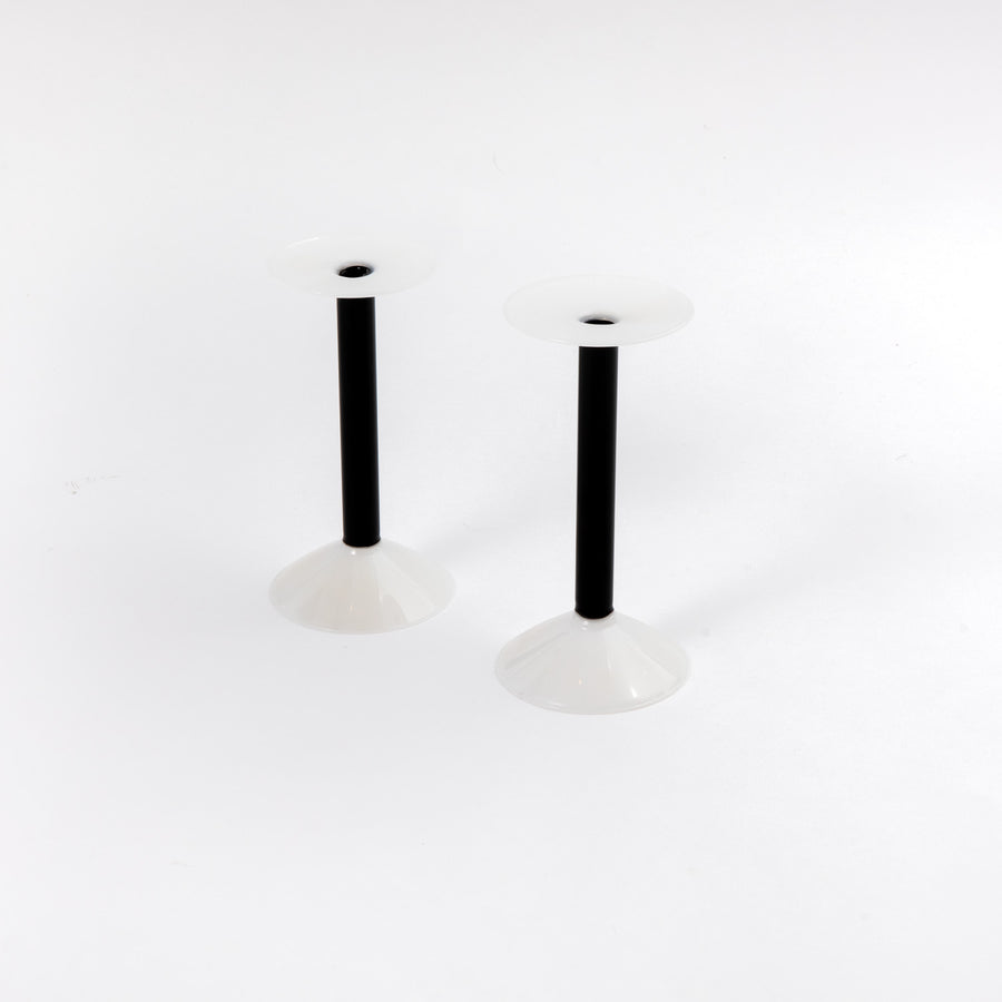 Rainbow Candleholder MM White/Black/White