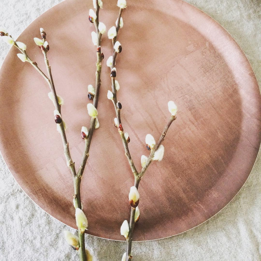 Serenity Rose Dawn Round Tray ø38cm