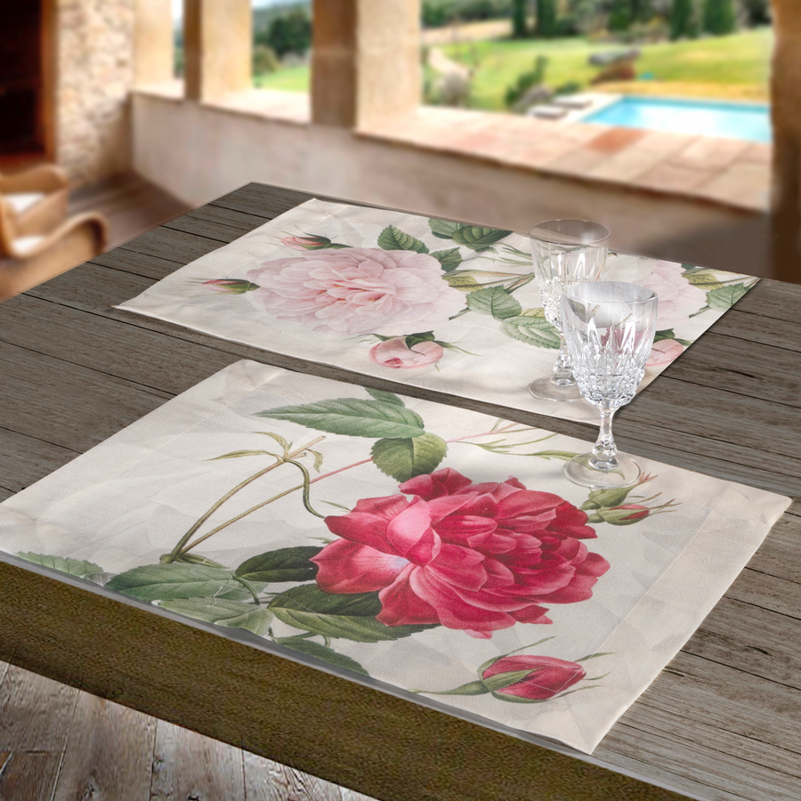 Roses Set of 4 Placemats