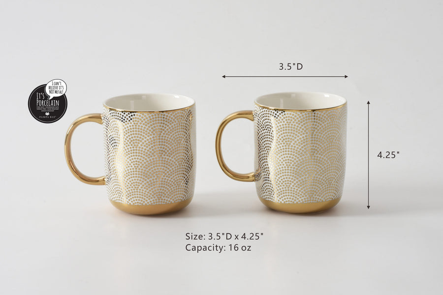 Set of 2 Dotted Mugs