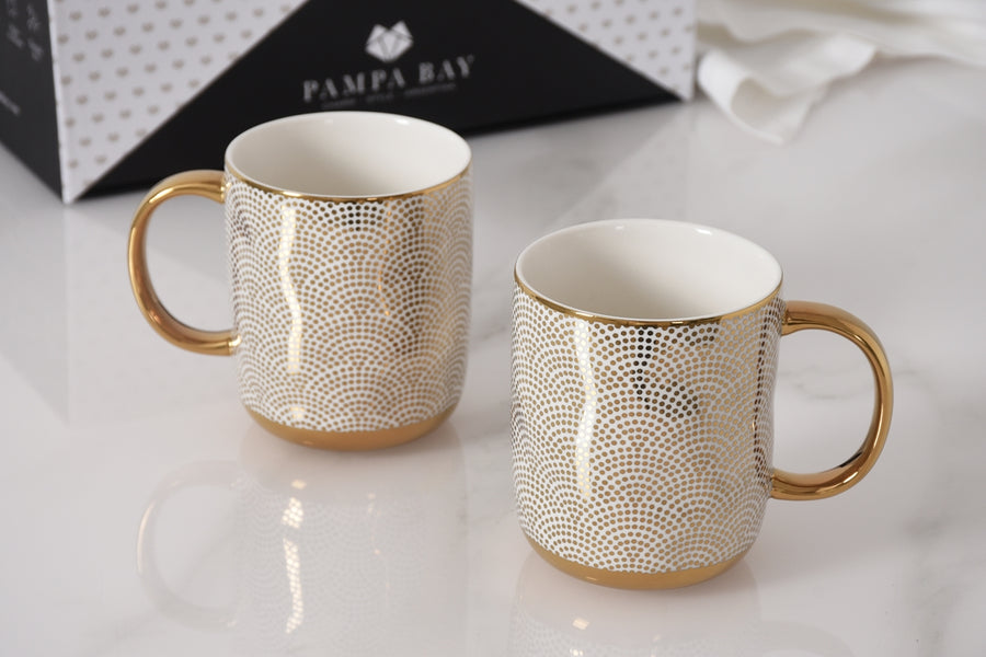 Set of 2 Dotted Mugs