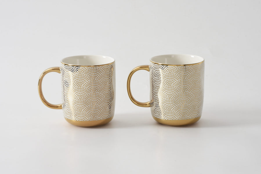 Set of 2 Dotted Mugs