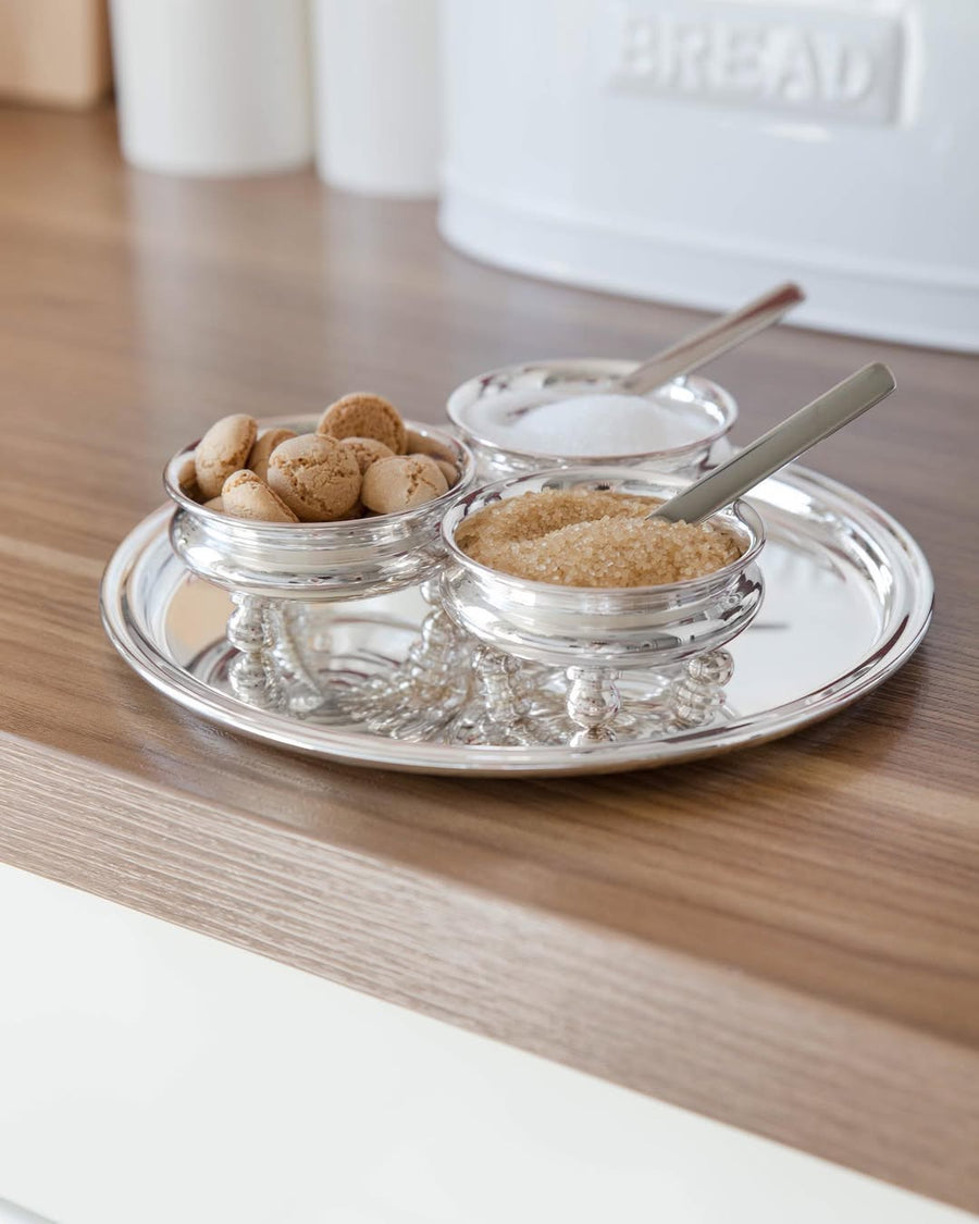 SANTA Sugar Bowl with Feet, Set of 3 Pieces