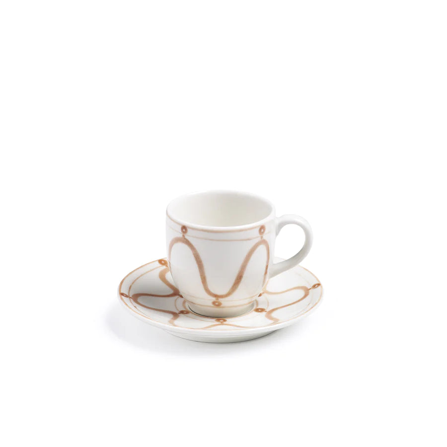 The Serenity Espresso Cup 9 cl, with Saucer, Set of 6