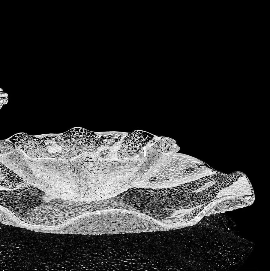Special Bowl Scalloped Clear 18 cm