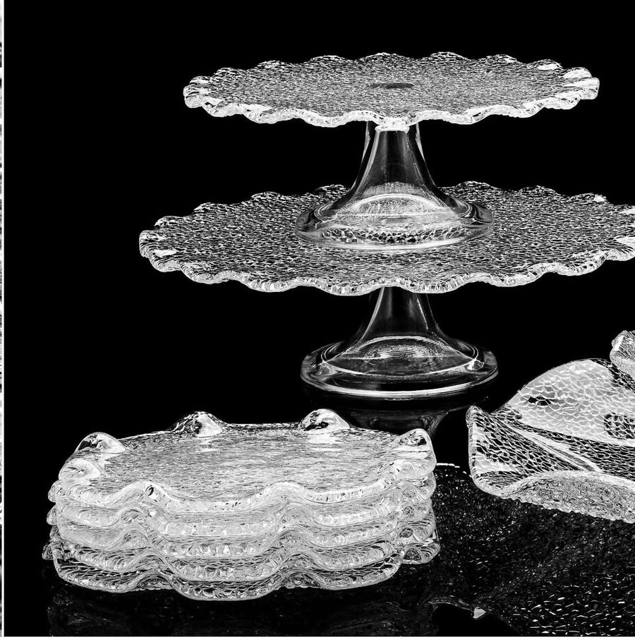 Special Scalloped Plate Clear 21.5 cm