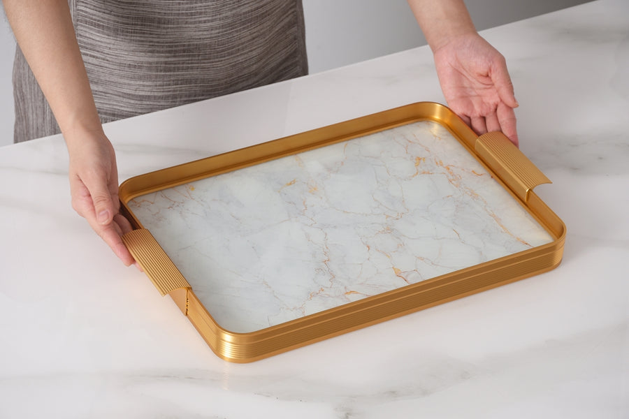 Rectangular Tray with Handles