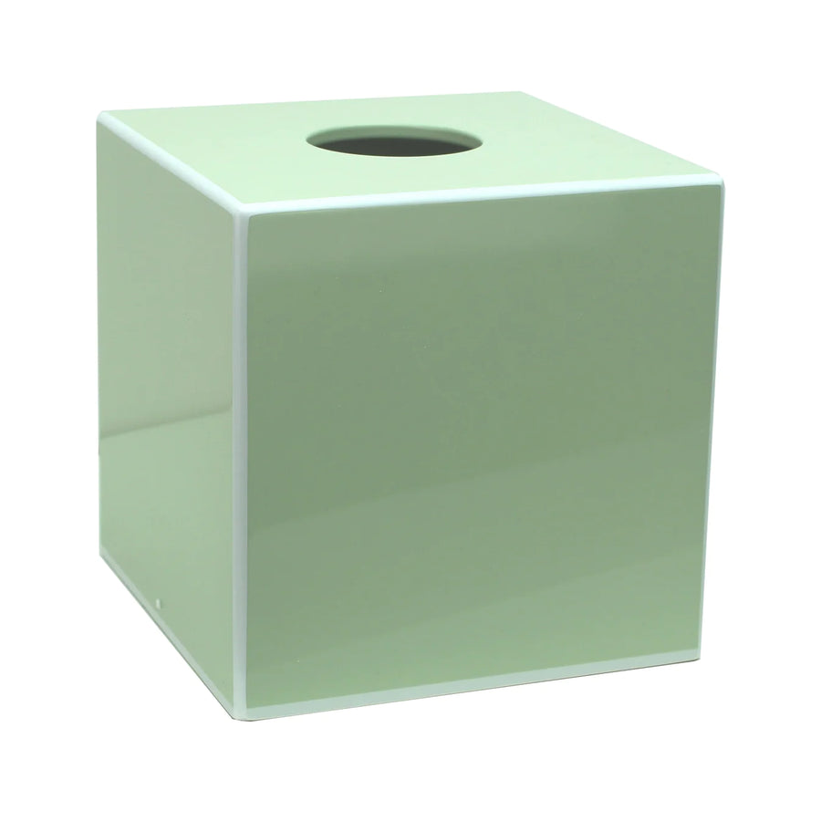 Sage Green Square Tissue Box