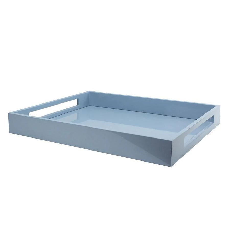 Pale Denim Medium Lacquered Tray