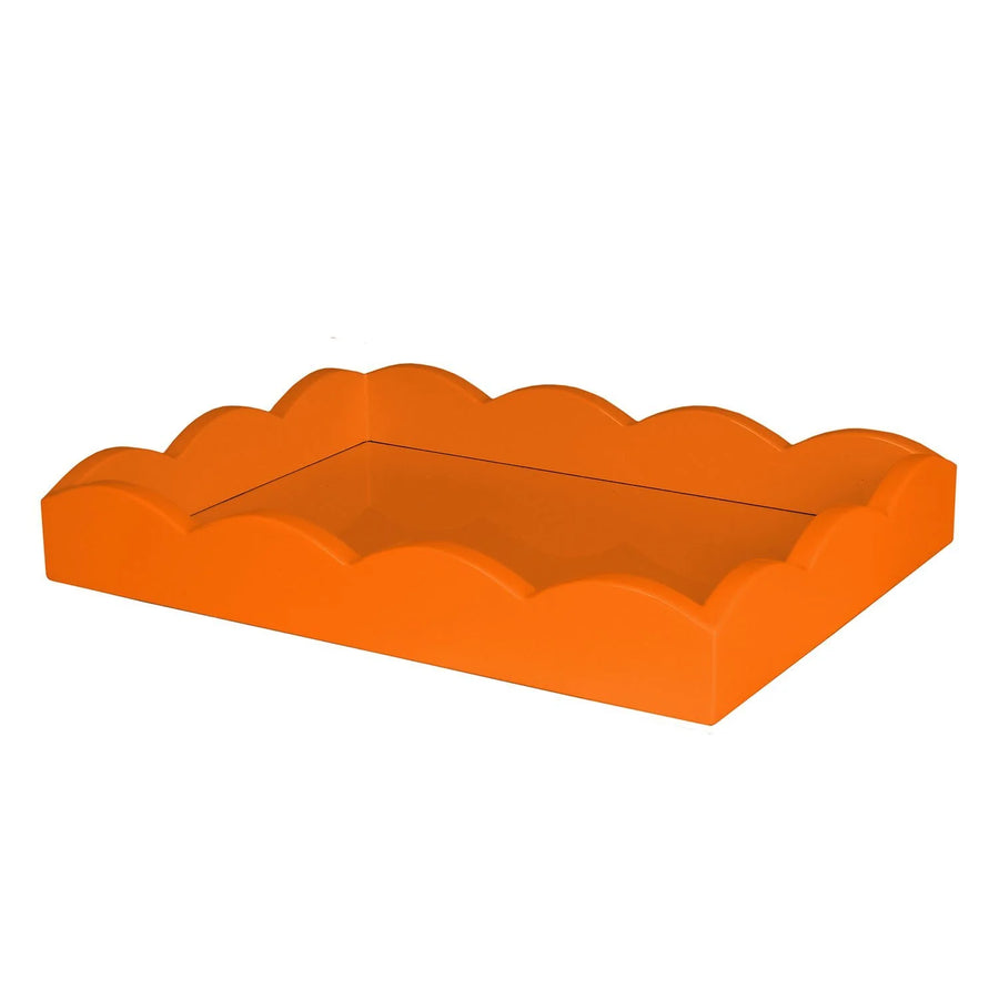 Orange Small Lacquered Scallop Tray