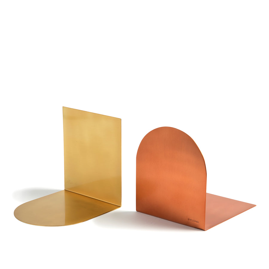 Pair of Totem Bookends Copper