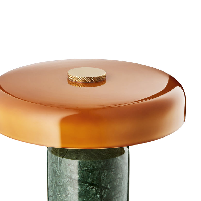 Trip Table Lamp, Moss & Amber