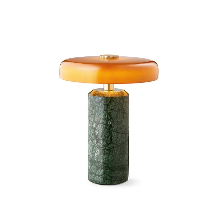 Trip Table Lamp, Moss & Amber