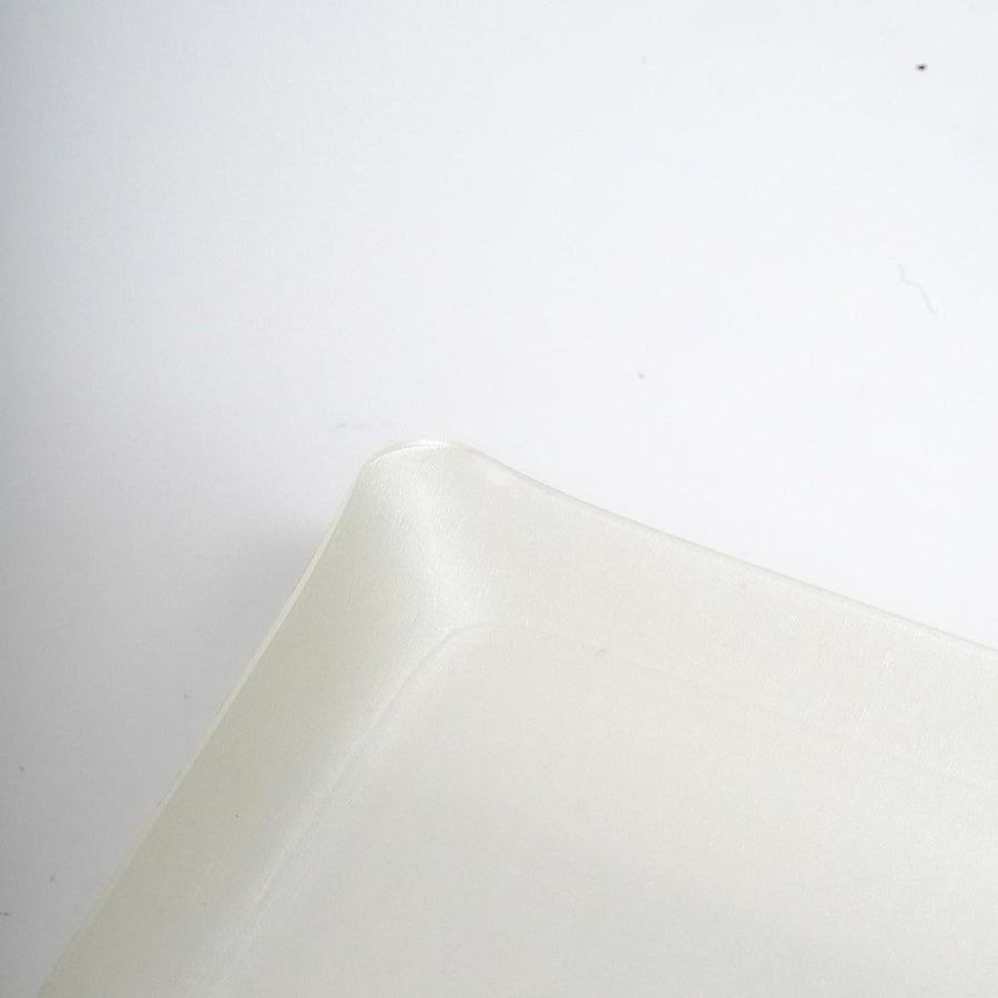 Acrylic Tray White Linen