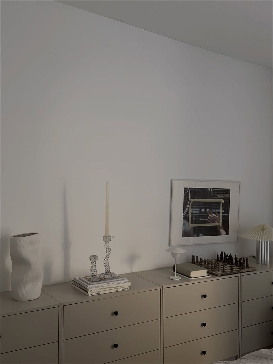 Drip Candle Holder Glass Small