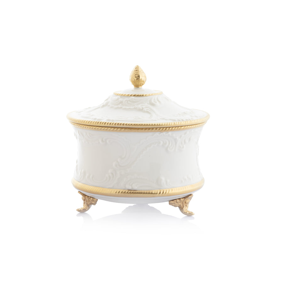 Sevres Box with Gold Thread Feet