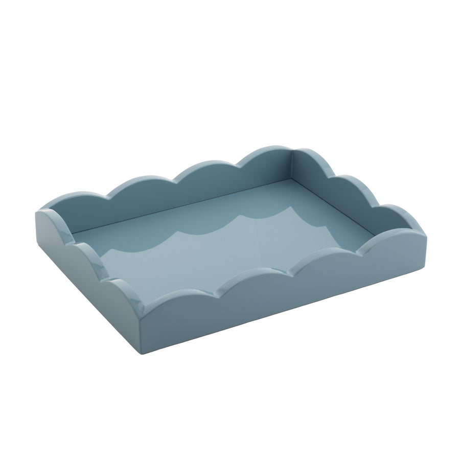 Chambray Small Lacquered Scallop Tray