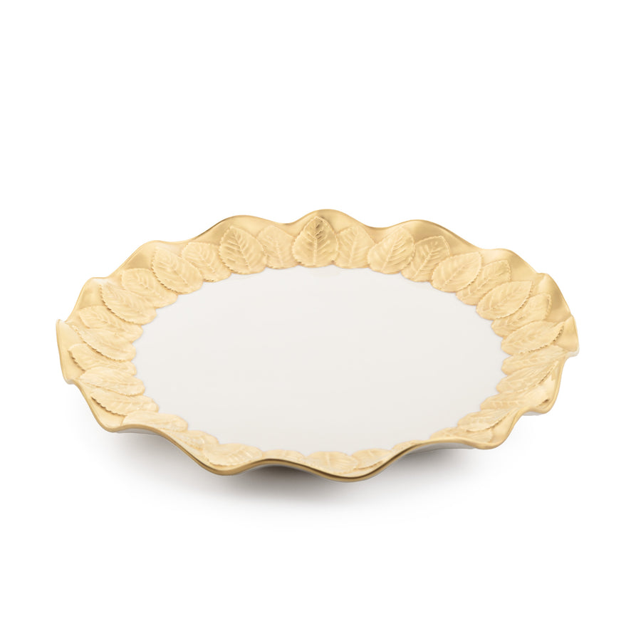 Round Platter, 36 cm Full Gold