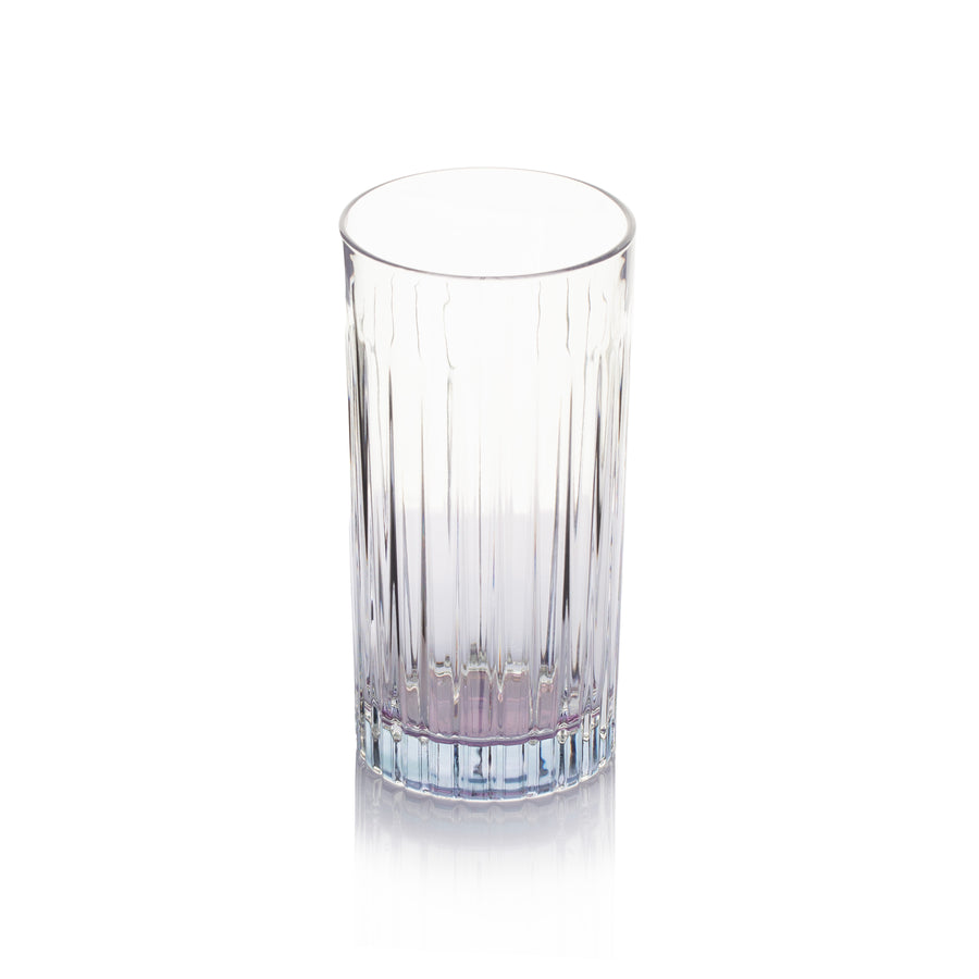 6-Pc Set Domina Drinking Glasses with Colored Bottom