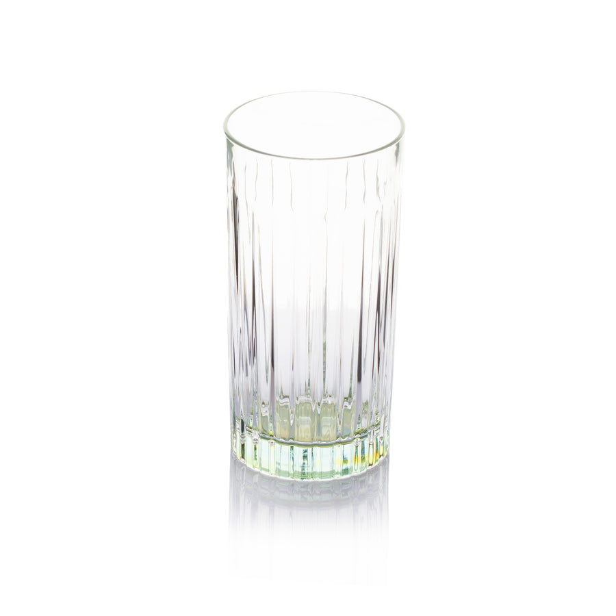 6-Pc Set Domina Drinking Glasses with Colored Bottom