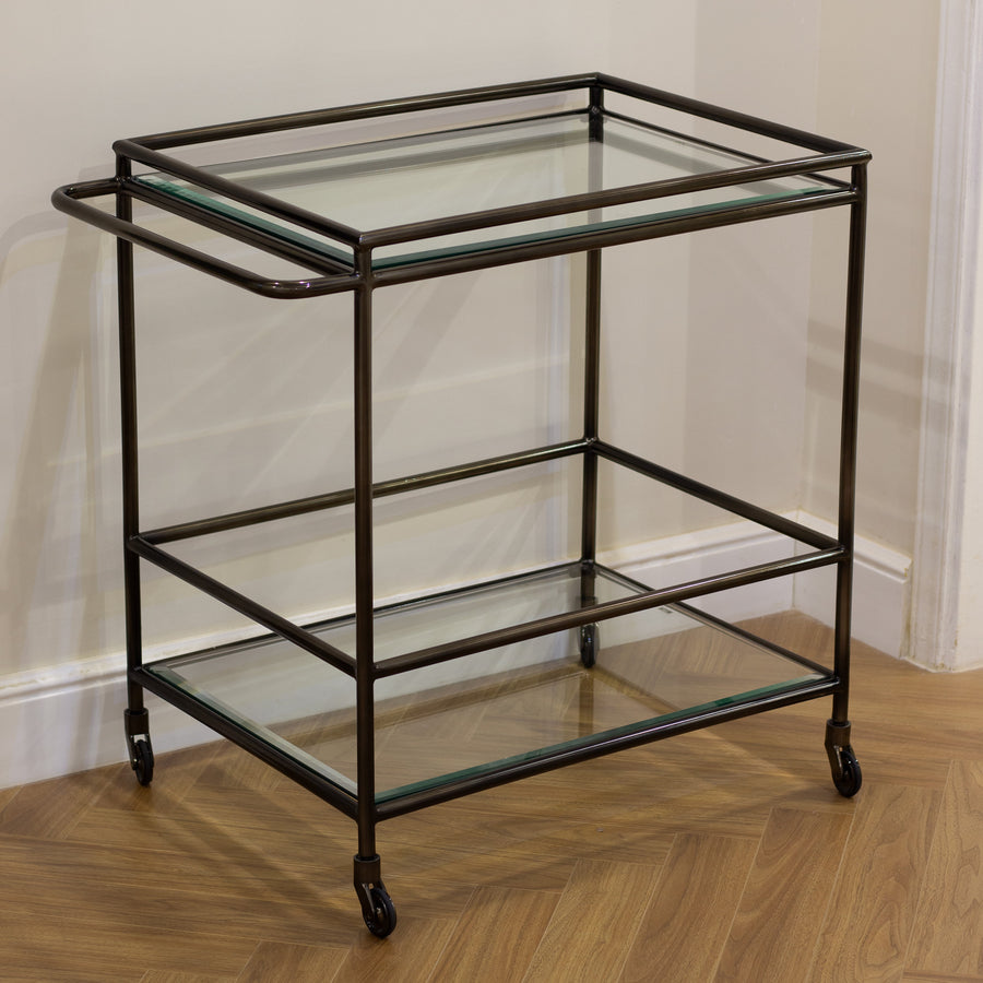 Metallic Bar Cart