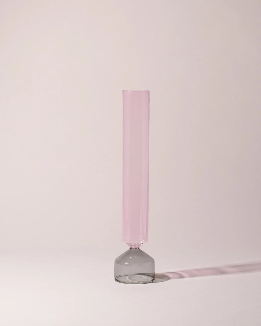 Bouquet Tall Vase Smoke/Pink