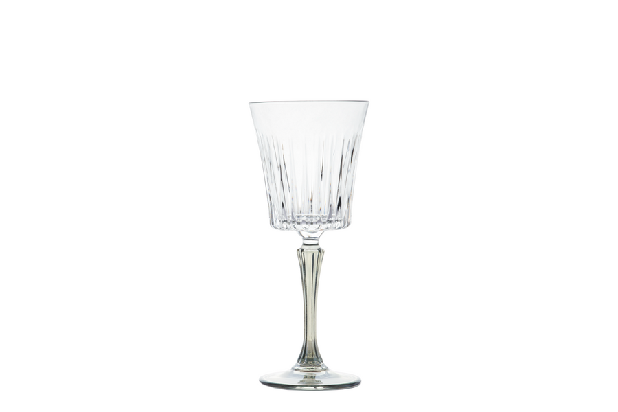 6-pc Set Domina Water Goblets with Colored Stem