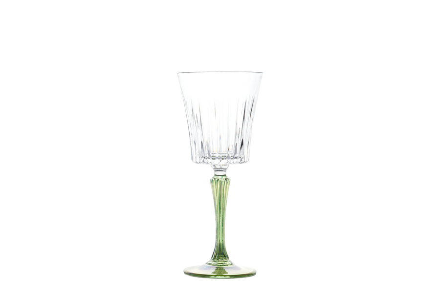 6-pc Set Domina Water Goblets with Colored Stem