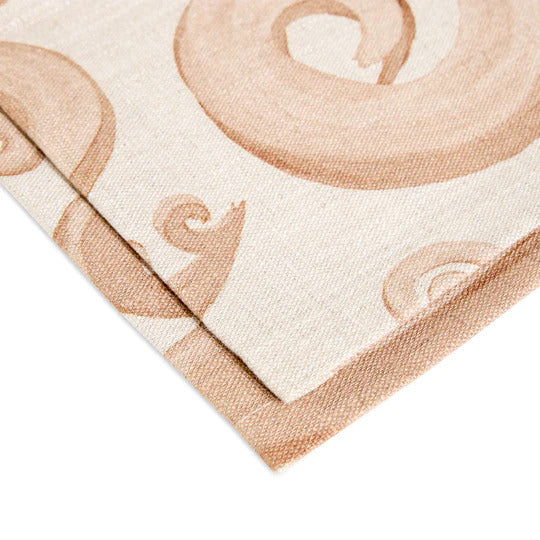 Athenee Peacock Beige Non-Stain Napkins, 50 x 50, Set of 2