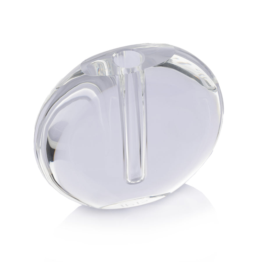 Round Shape Crystal Vase, Small, Clear