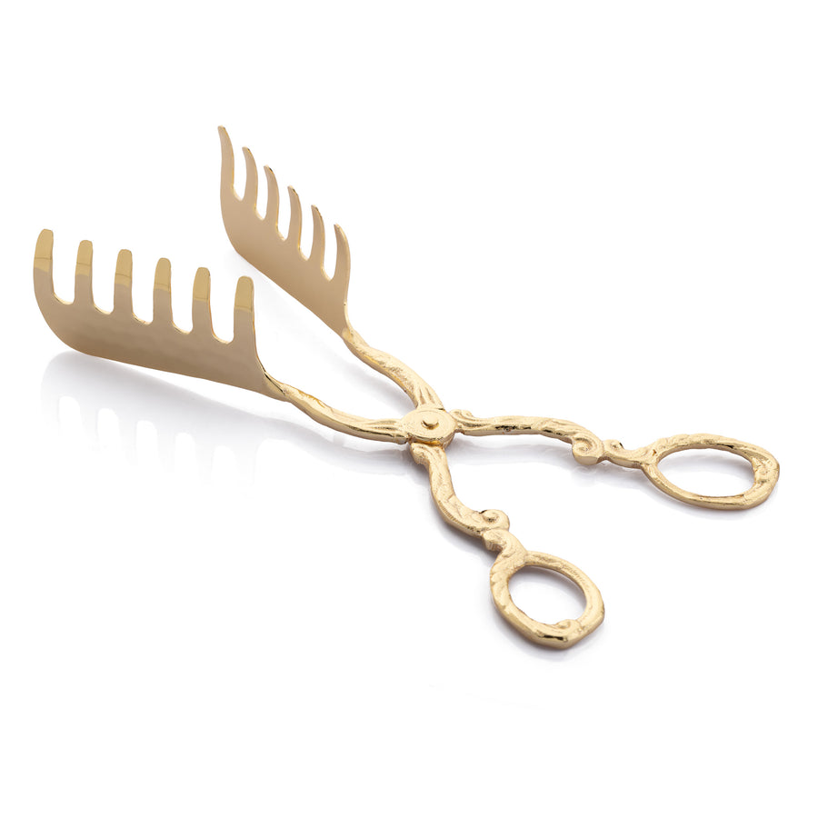 Golden Elegance Pasta Tongs