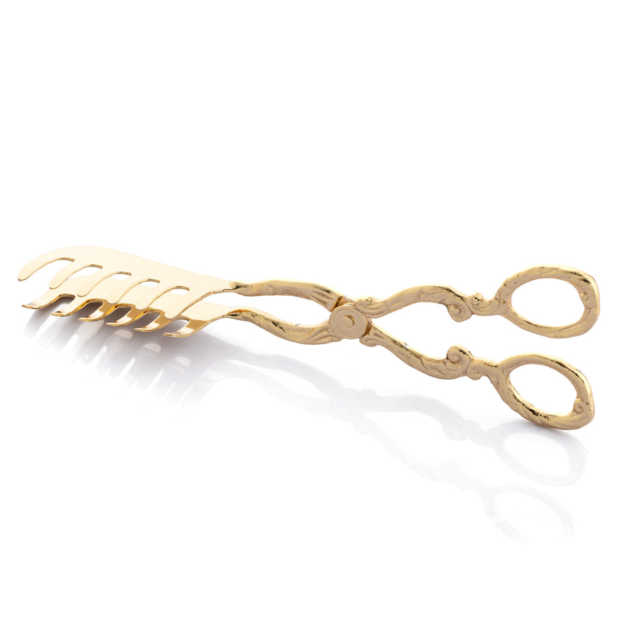 Golden Elegance Pasta Tongs