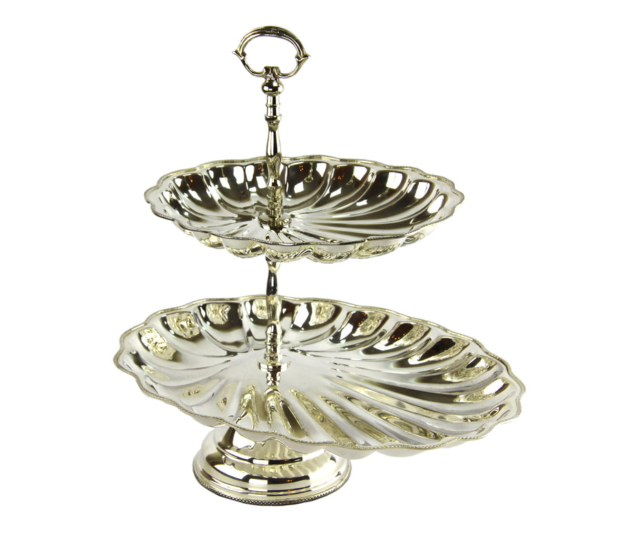 Two-Tier Scalloped Tray